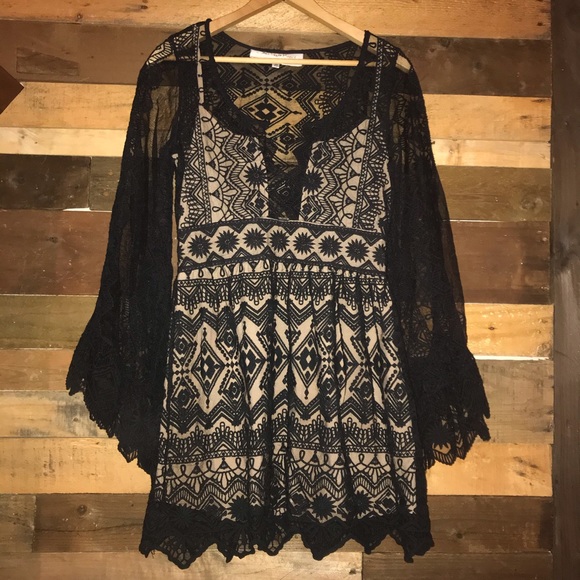 🌼HP🌼 Jen’s Pirate Booty Crochet Lace Boho Dress - Picture 3 of 8
